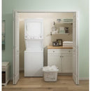 Electric Stacked Laundry Center with 2.3-Cu Ft Top Load Washer and 4.4-Cu Ft Dryer ( White )