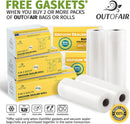 100 Vacuum Sealer Bags: Gallon Size (11" X 16") by Outofair Works with Foodsaver & Other Machines - 33% Thicker BPA Free, Commercial Grade, 11 X 16 Inches