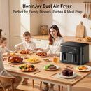 Large Double Air Fryer, 10-In-1 Independent 4+8 QT Baskets Air Fryer with LED Touch Screen (Air Fryer Liner Inclued)