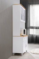 Tall Free Standing Kitchen Cabinet, White
