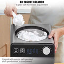 Upright Automatic Ice Cream Maker, 2 Qt., Black, Ice Cream Maker, with Digital Display and Timer