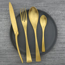 Stainless Steel Cutlery Set, Four Portable Frosted Western Tableware