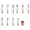 High-Quality Non Stick Silicone Kitchen Utensil Set, Easy to Cook Tool Set, Easy to Clean, Heat-Resistant, Durable, Is a Must-Have for Home Chefs, Brown, 10 Pieces