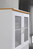 Tall Free Standing Kitchen Cabinet, White