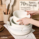 19 Piece Pots and Pans Sets Induction Nonstick Cookware Set CAROTE 19Pcs Handle