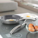 Chantal 3.Clad Tri-Ply Non Stick 2 Piece Fry Pan Set, 8" and 10" Fry Pans, Ceramic Non Stick, (SLT63-2FRYC)