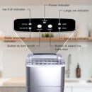 FEANOR Self Cleaning Ice Makers Countertop Machine 9 Cubes Ready in 6-8 Minutes Portable Mini Electric Compact Ice Maker Nuggetperfect for Home/Kitchen/Bar, Tools Included