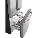 Counter-Depth 18.6-Cu Ft 3 -Door 33-In Wide French Door Refrigerator with Ice Maker with Water Dispenser ( Stainless Steel with Brushed Stainless Handles ) ENERGY STAR Certified