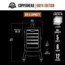 1300 Connected Pellet Smoker Copperhead - Onyx Edition with Wi-Fi®