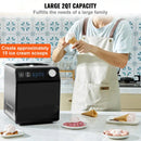 Upright Automatic Ice Cream Maker, 2 Qt., Black, Ice Cream Maker, with Digital Display and Timer