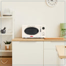 Retro Microwave for Countertop 0.9 Cu Ft Vintage Microwave, Ivory