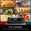 Ninja Foodi Dualzone Flexbasket Air Fryer with 7-Qt Megazone DZ071: 7-In-1, Nonstick, Digital Control, Dishwasher-Safe