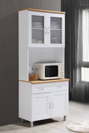 Tall Free Standing Kitchen Cabinet, White