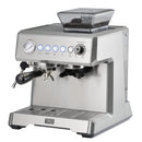 All-In-One Espresso Maker with Grinder & Steam Wand - Premium Espresso Machine with Built-In Coffee Grinder - 15 Bar Pressure Pump - Adjustable Steam Controls & Cup Warmer