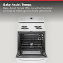 30-In 4 Burners 4.8-Cu Ft Freestanding Electric Range ( White )