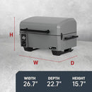 Emberwood Portable Pellet Grill and Smoker in Gunmetal Gray