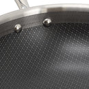 Better Chef 12.5-Inch 3-Ply Stainless Steel Nonstick Wok with Lid
