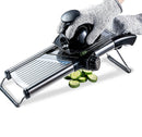 Adjustable Mandoline Slicer for Kitchen, Stainless Steel Food Vegetable Potato Onion Slicer French Fry Cutter, Slicer Julienne with Gloves,