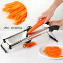 Adjustable Mandoline Slicer for Kitchen, Stainless Steel Food Vegetable Potato Onion Slicer French Fry Cutter, Slicer Julienne with Gloves,