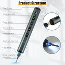 1Set 70 in 1 3.7V Mini Electric Screwdriver Kit Rechargeable Magnetic Repair Tool Kit with 5 Torque Settings 64 S2 Precision Bits 4 LED Lights for Phone Camera Laptop Watch Repair
