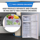 18-Cu Ft Counter-Depth 29.5-In Wide Top-Freezer Refrigerator with Ice Maker ( Cream )