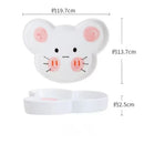Cute Cartoon Underglaze Color Animal Ceramic Breakfast Plate Children'S Rice Plate Fruit Cake Dessert Dish Dinner Plates