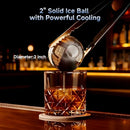 Countertop Touch Screen Manual Ice Maker, Smooth Spherical Ice, 150 Pcs/24H, Black