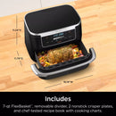 Ninja Foodi Dualzone Flexbasket Air Fryer with 7-Qt Megazone DZ071: 7-In-1, Nonstick, Digital Control, Dishwasher-Safe