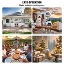 VEVOR 12 Outdoor Pizza Oven Portable Wood Pellet Pizza Oven Iron Spray Camping