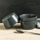 Celina 16-Piece Gray Matte Dinnerware Set Stoneware (Service for 8)