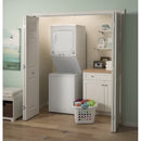 Electric Stacked Laundry Center with 2.3-Cu Ft Top Load Washer and 4.4-Cu Ft Dryer ( White )