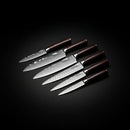 8-Piece Premium Stainless Steel Kitchen Knife Set with Wooden Handles