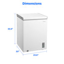 5.1-Cu Ft Garage Ready Chest Freezer Convertible to Refrigerator ( White )