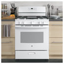 30-In 5 Burners 5-Cu Ft Freestanding Natural Gas Ran ( White )