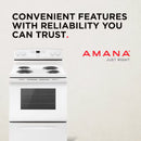 30-In 4 Burners 4.8-Cu Ft Freestanding Electric Range ( White )