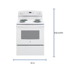 30-In 4 Burners 5.0-Cu Ft Freestanding Electric Ran ( White )