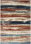 LUXE WEAVERS Lagos Collection 7501 Passion 5X7 Abstract Area Rug