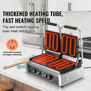Commercial Panini Grill 3600W Electric Sandwich Panini Maker with Temp Control and 19"X9" for Hamburger Steak Bacon