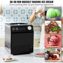 Upright Automatic Ice Cream Maker, 2 Qt., Black, Ice Cream Maker, with Digital Display and Timer