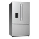 22.4 Cu. Ft. 3-Door French Door Refrigerator with Water Dispenser and Automatic Ice Maker in Stainless Steel, Counter Depth