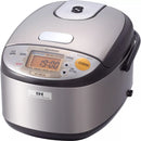 Zojirushi Induction Heating Rice Cooker & Warmer, 3 Cups (Uncooked), Stainless Dark Brown, Made in Japan: Japanese Brand, 7 Settings, NP-GBC05