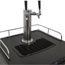 Double Tap Half-Barrel Keg Black Digital Freestanding Beer Kegerator