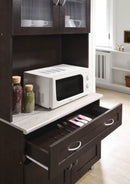 Tall Kitchen Cabinet, Chocolate-Grey