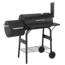 All Metal Steel Warming Rack 192 Sq. In. Cooking Space Spacious Barrel Charcoal BBQ Grill for Balcony Picnics Party & Camping