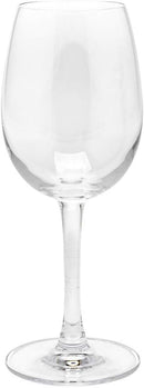 Restaurantware-10.5 Ounce All-Purpose Wine Glasses, Set of 6 Crystal Stemmed Wine Glasses - for White or Red Wines, Laser-Cut Rim, Fine-Blown Crystal White Glass, Dishwashable Stemware