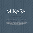 Mikasa, Gold Accent Regent Bead Flatware Service for 12, 65 Piece Set, 18/10 Stainless Steel, Silverware Set with Serving Utensils