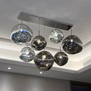 Nordic Lava Glass Pendant Light Modern Led Chandeliers for Living Room PVC Lustre Home Decor Indoor Hanging Lamps Light Fixture