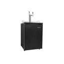 Double Tap Half-Barrel Keg Black Digital Freestanding Beer Kegerator