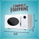 Retro Microwave-1.1 Cu. Ft. and 1000 Watt Countertop Microwave-White