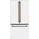 Counter-Depth 18.6-Cu Ft 3 -Door 33-In Wide French Door Refrigerator with Ice Maker with Water Dispenser ( Stainless Steel with Brushed Stainless Handles ) ENERGY STAR Certified
